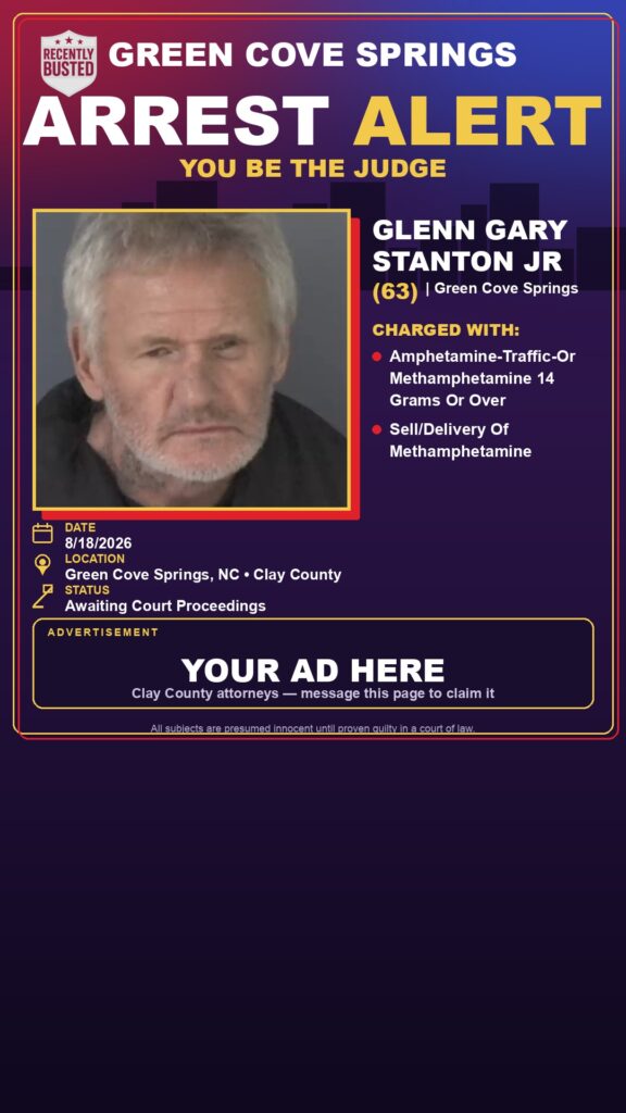 Arrest report — GLENN GARY STANTON JR