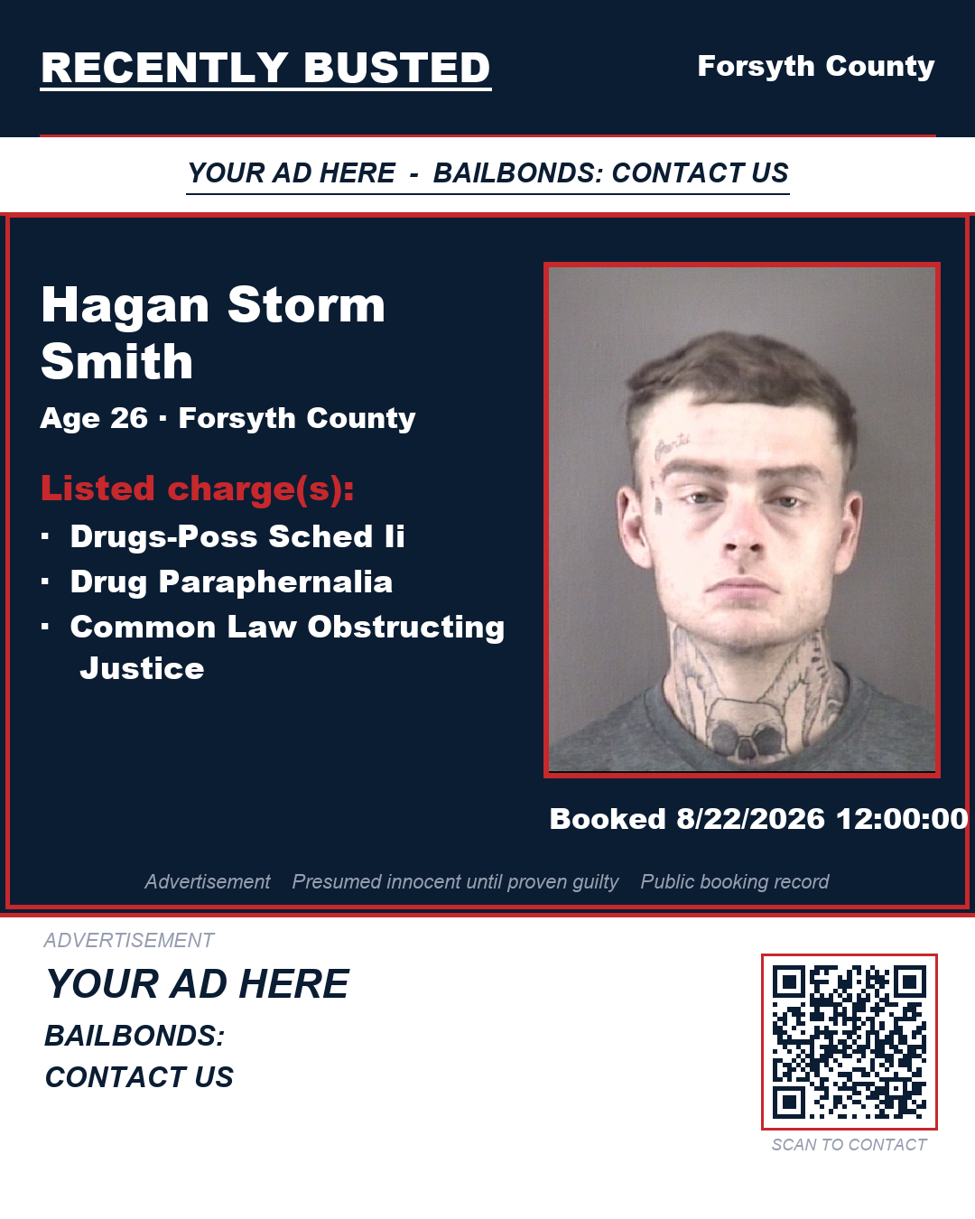 Arrest report - HAGAN STORM SMITH