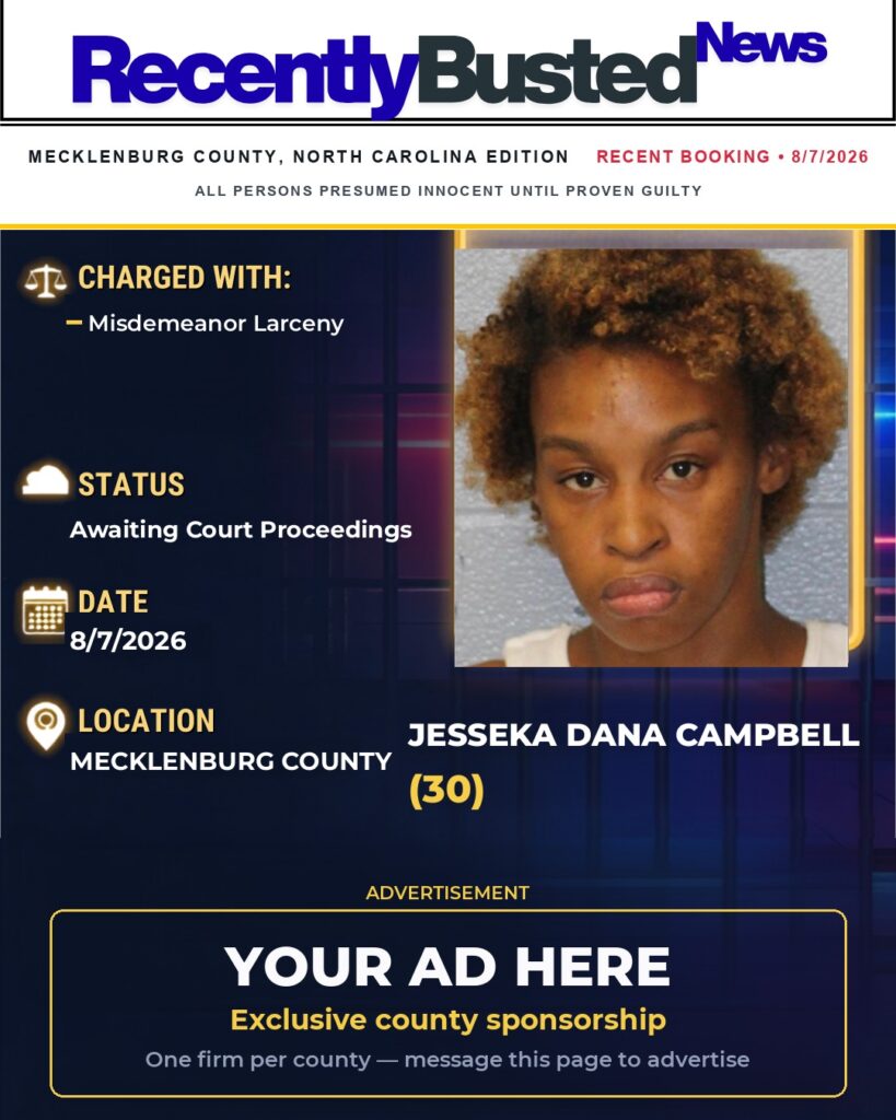 Arrest report โ JESSEKA DANA CAMPBELL