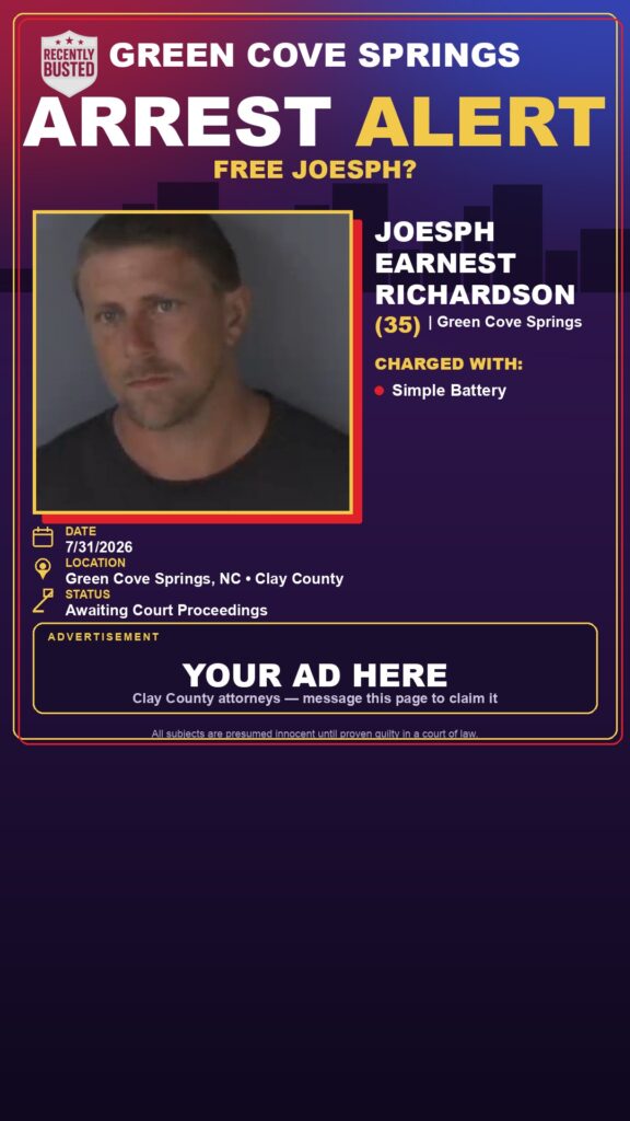 Booking photo of JOESPH EARNEST RICHARDSON