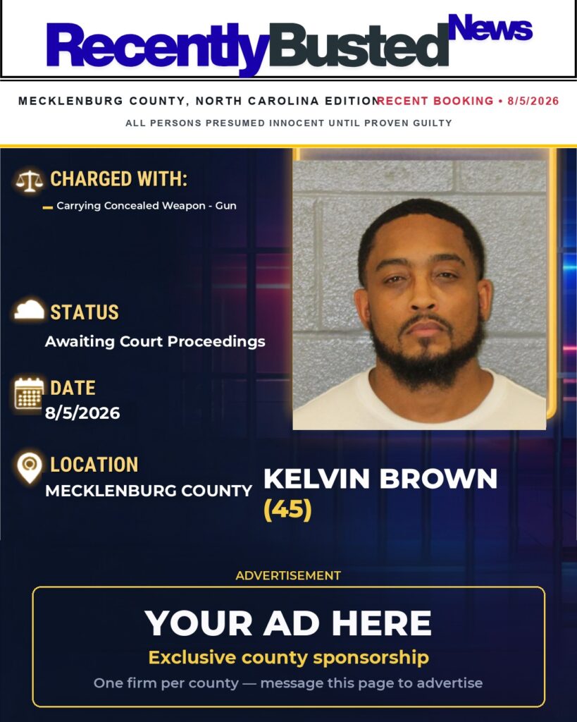 Arrest report โ KELVIN BROWN