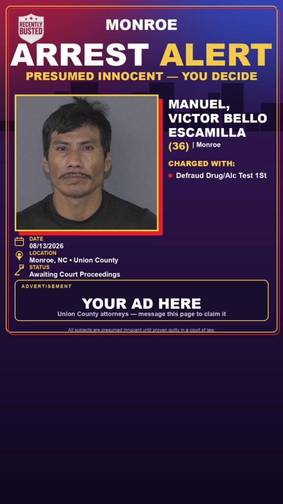 Arrest report - MANUEL, VICTOR BELLO ESCAMILLA