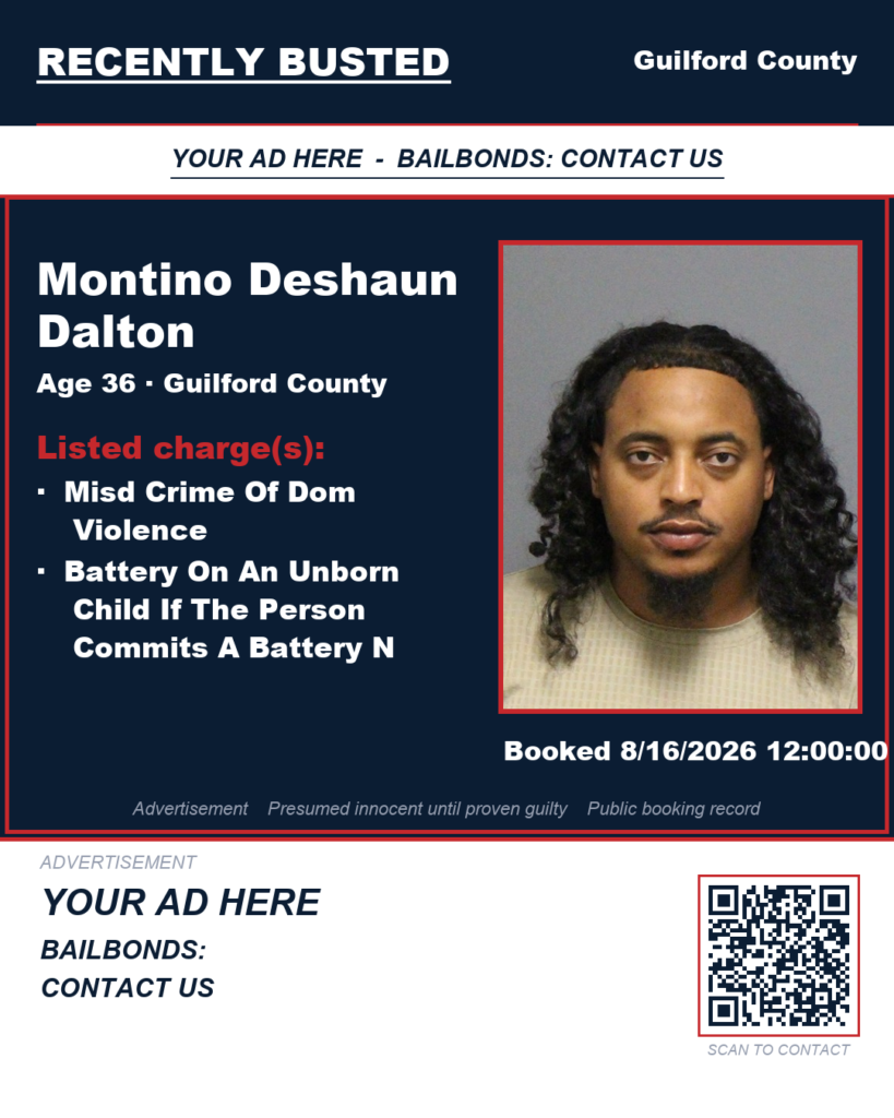 Arrest report — MONTINO DESHAUN DALTON
