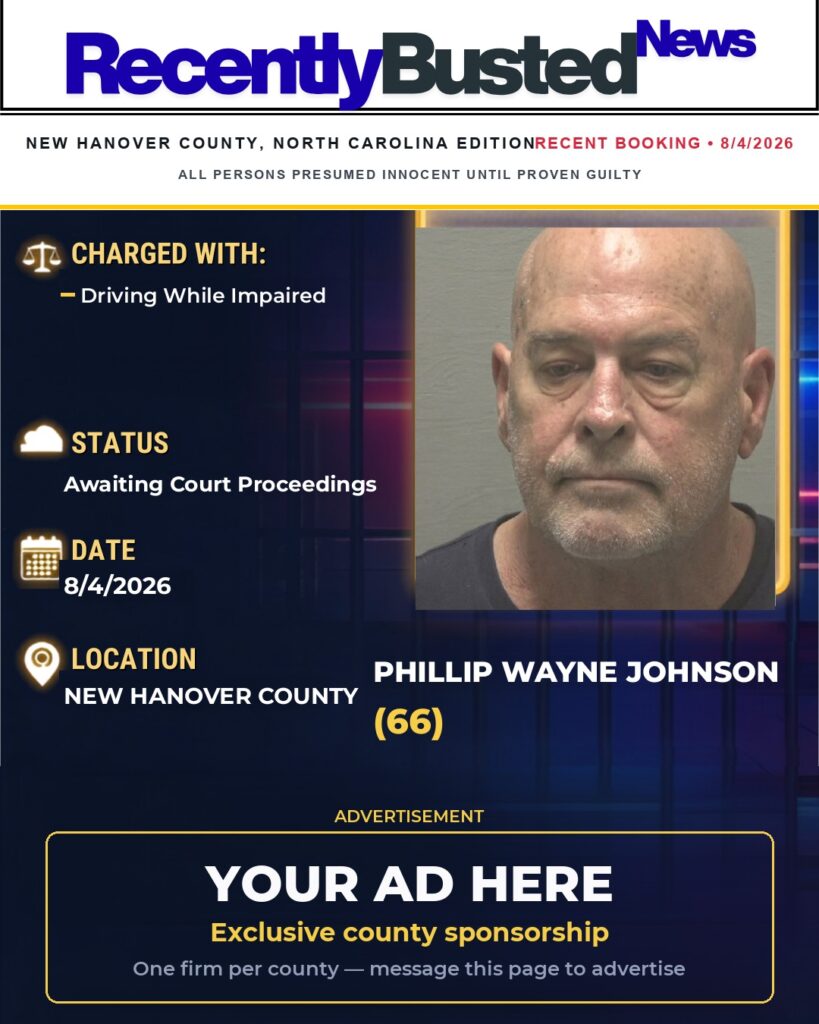 Arrest report — PHILLIP WAYNE JOHNSON