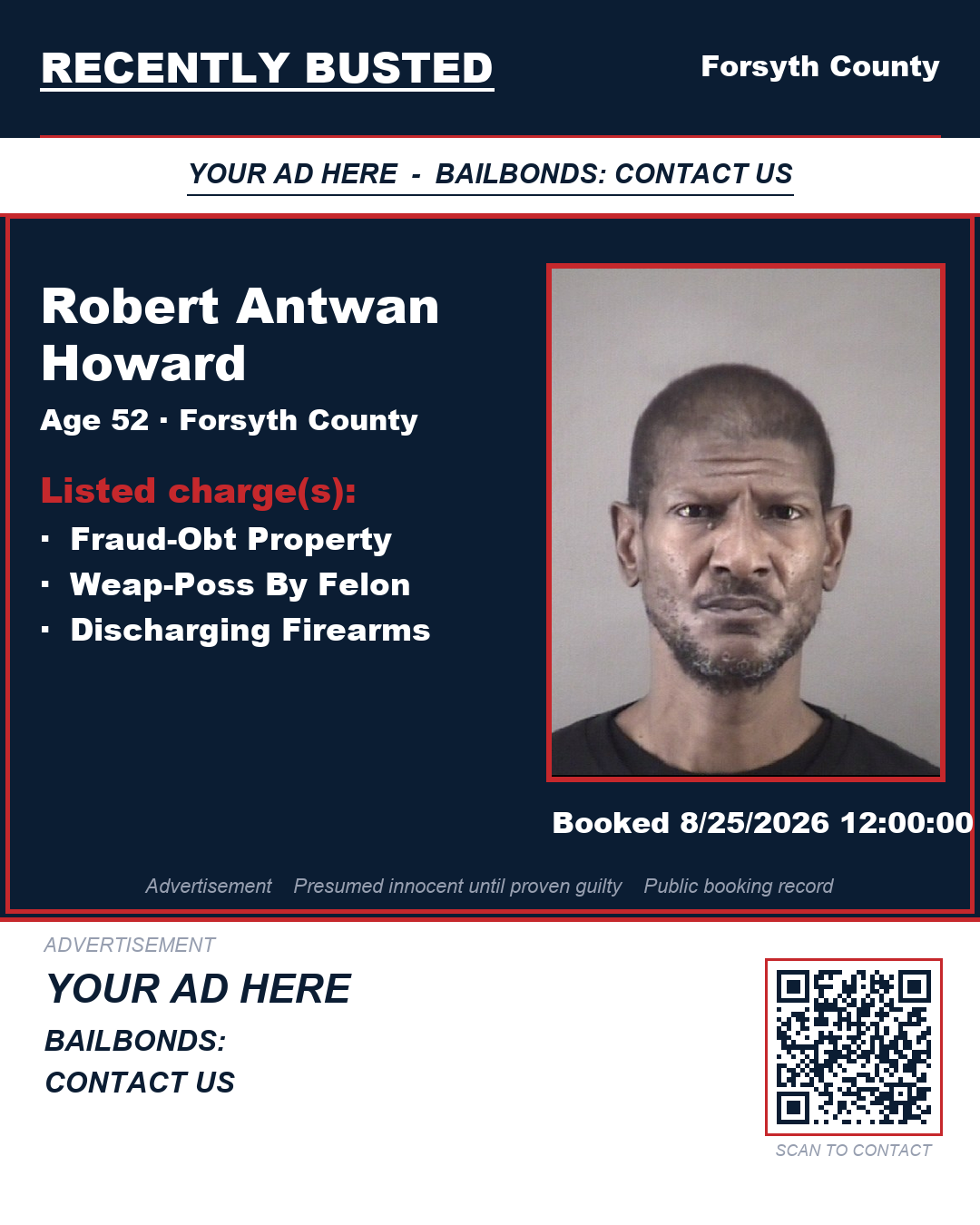 Arrest report - ROBERT ANTWAN HOWARD
