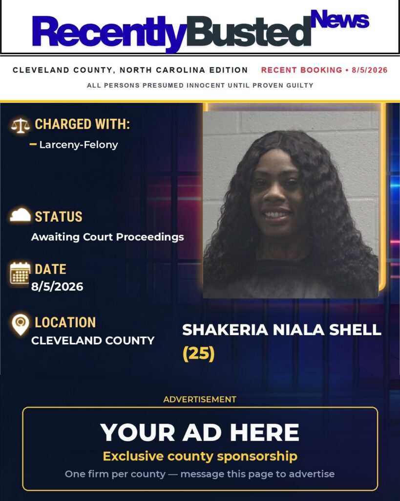 Arrest report โ SHAKERIA NIALA SHELL