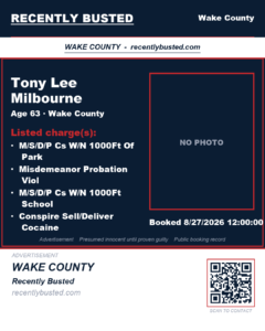 TONY LEE MILBOURNE