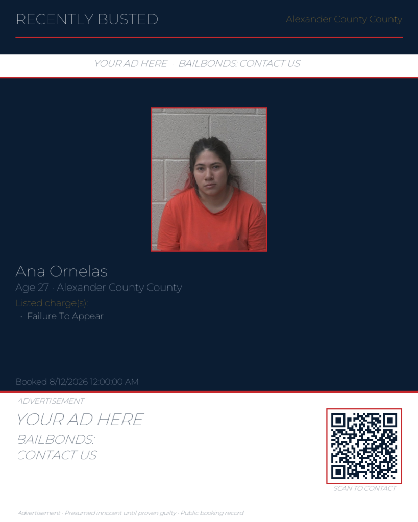 Arrest report — ANA ORNELAS