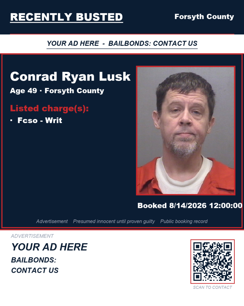 Arrest report — CONRAD RYAN LUSK