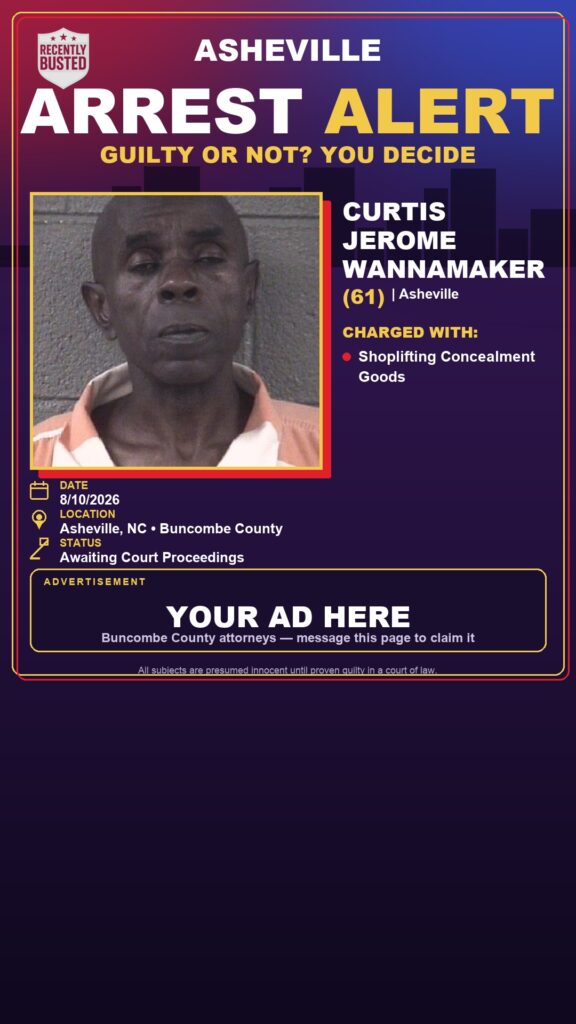 Arrest report — CURTIS JEROME WANNAMAKER