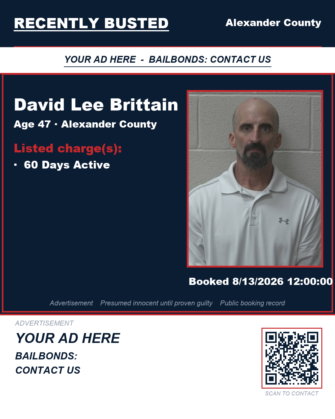 Arrest report - DAVID LEE BRITTAIN