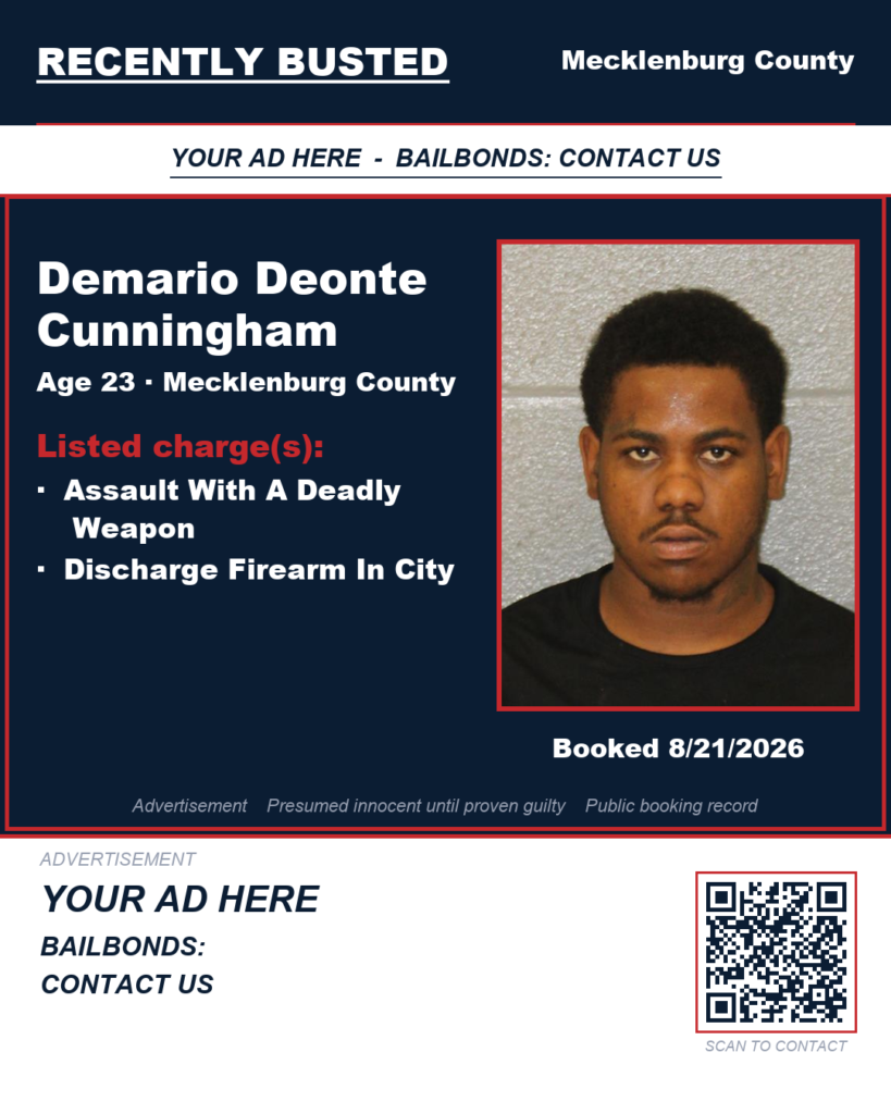 Arrest report - DEMARIO DEONTE CUNNINGHAM