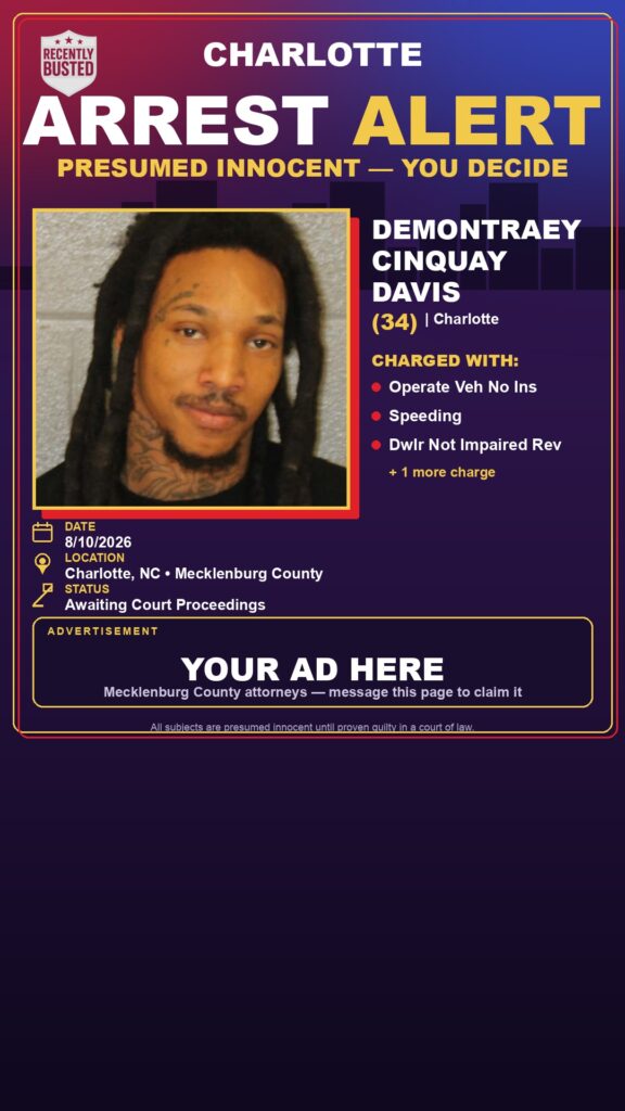 Arrest report — DEMONTRAEY CINQUAY DAVIS