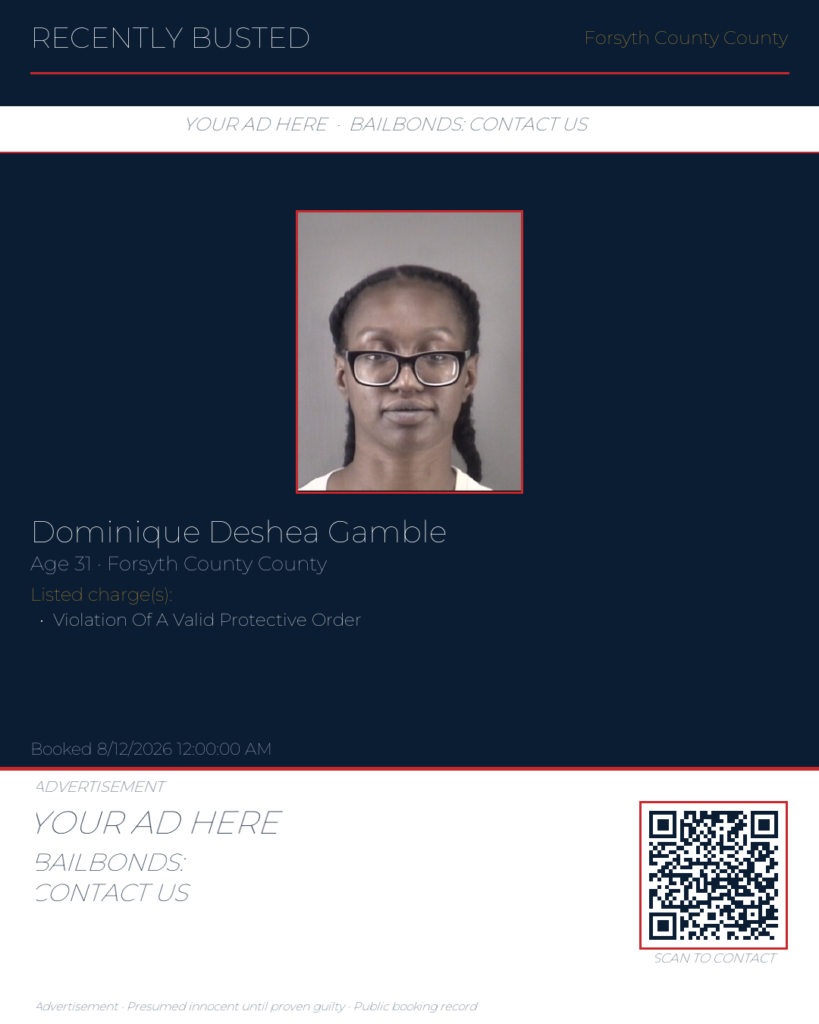 Arrest report — DOMINIQUE DESHEA GAMBLE