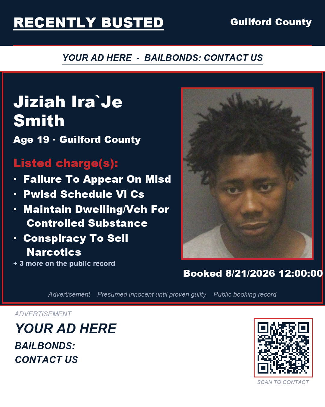 Arrest report - JIZIAH IRA`JE SMITH