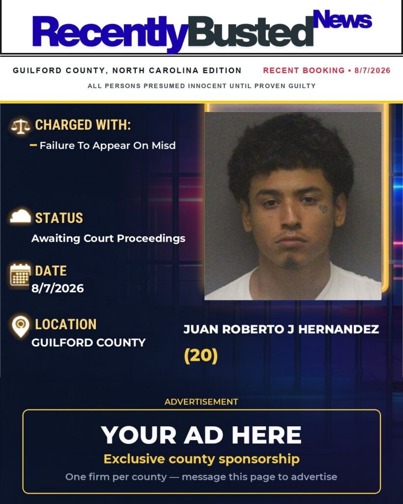 Arrest report — JUAN ROBERTO J HERNANDEZ