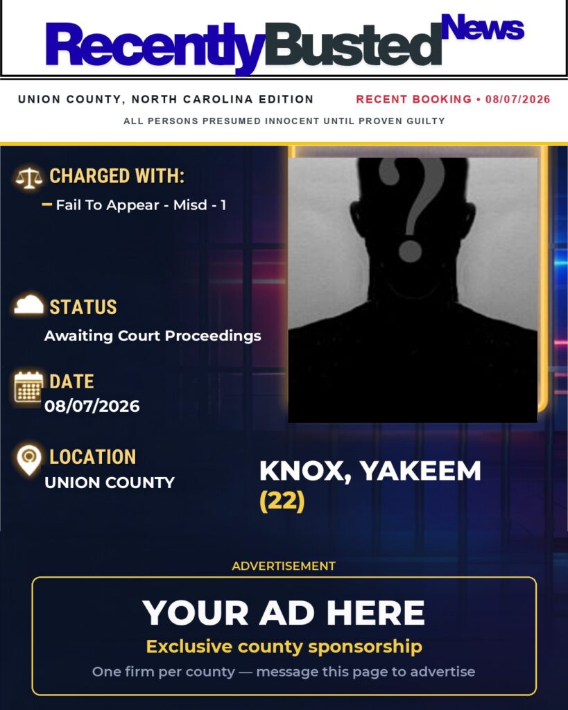 Arrest report — KNOX, YAKEEM