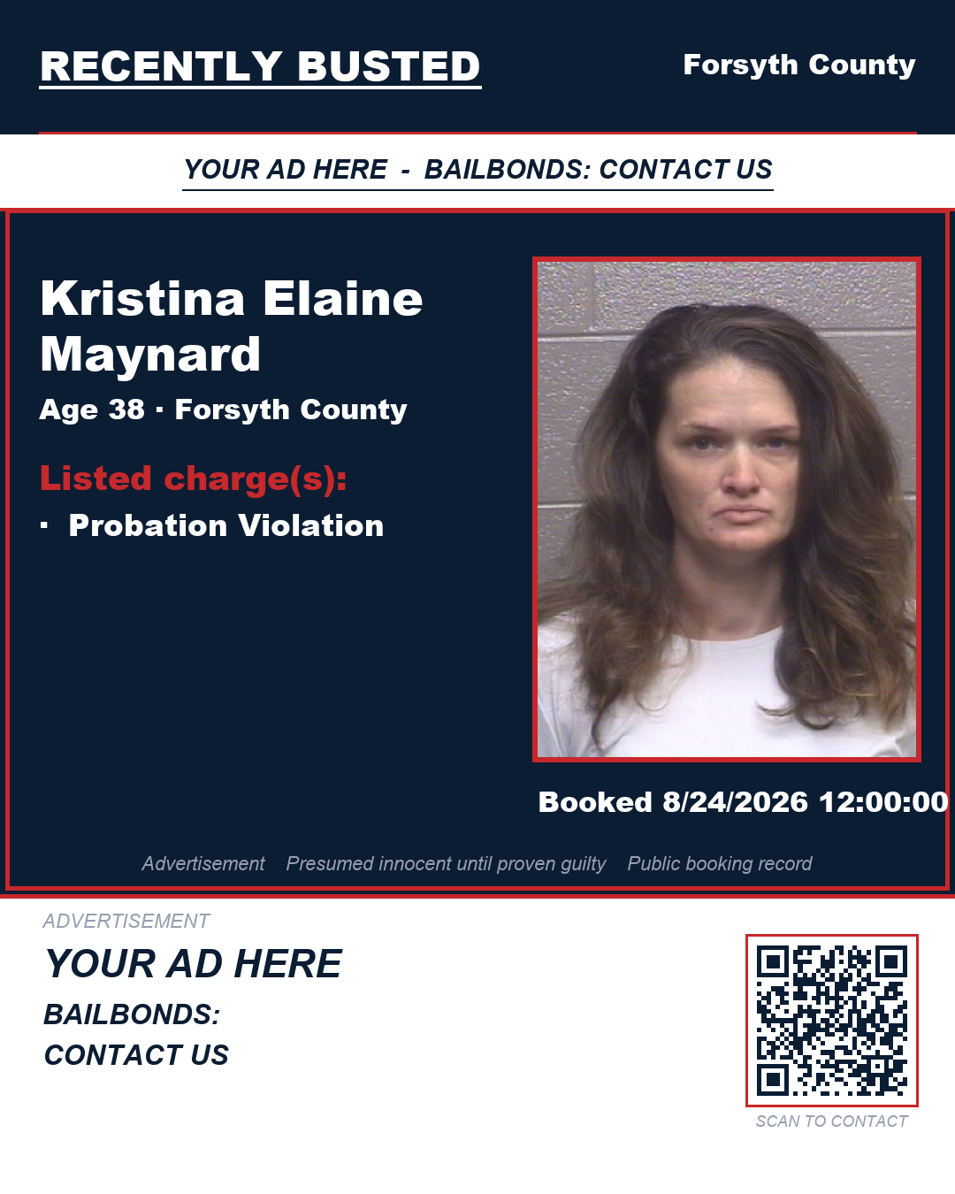 Arrest report - KRISTINA ELAINE MAYNARD