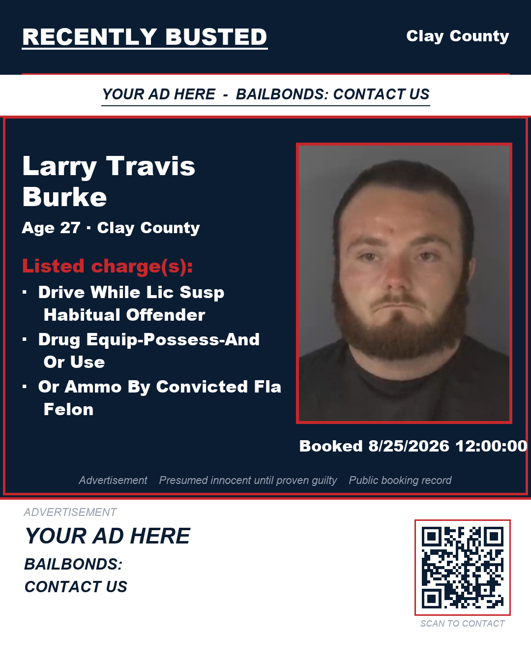 Arrest report - LARRY TRAVIS BURKE