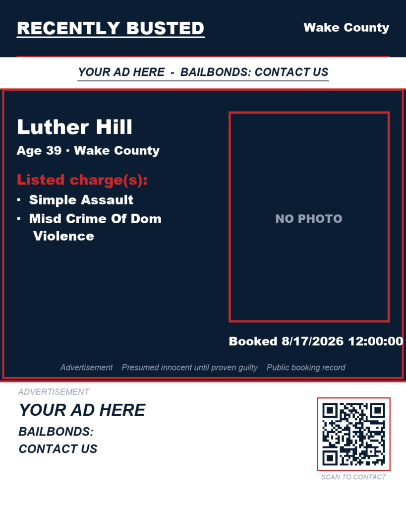 Arrest report - LUTHER HILL