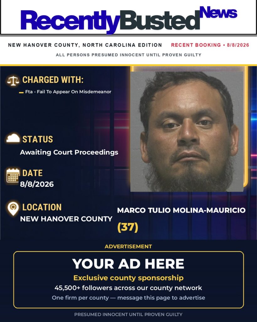 Arrest report — MARCO TULIO MOLINA-MAURICIO