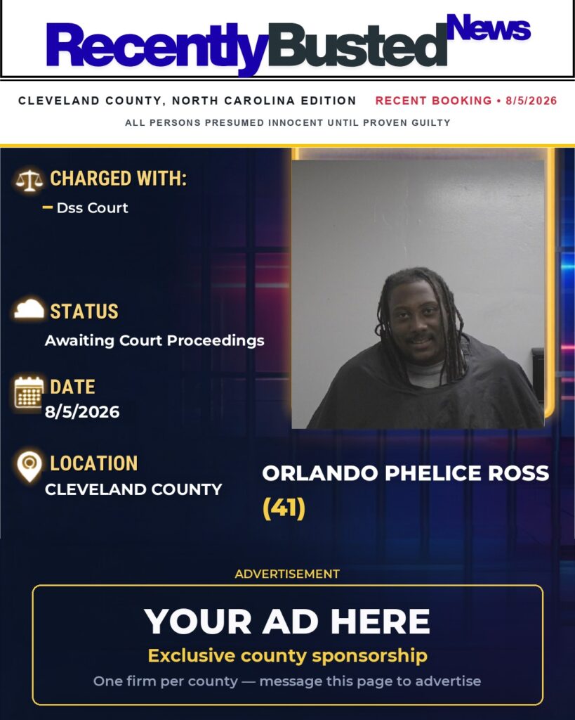 Arrest report โ ORLANDO PHELICE ROSS