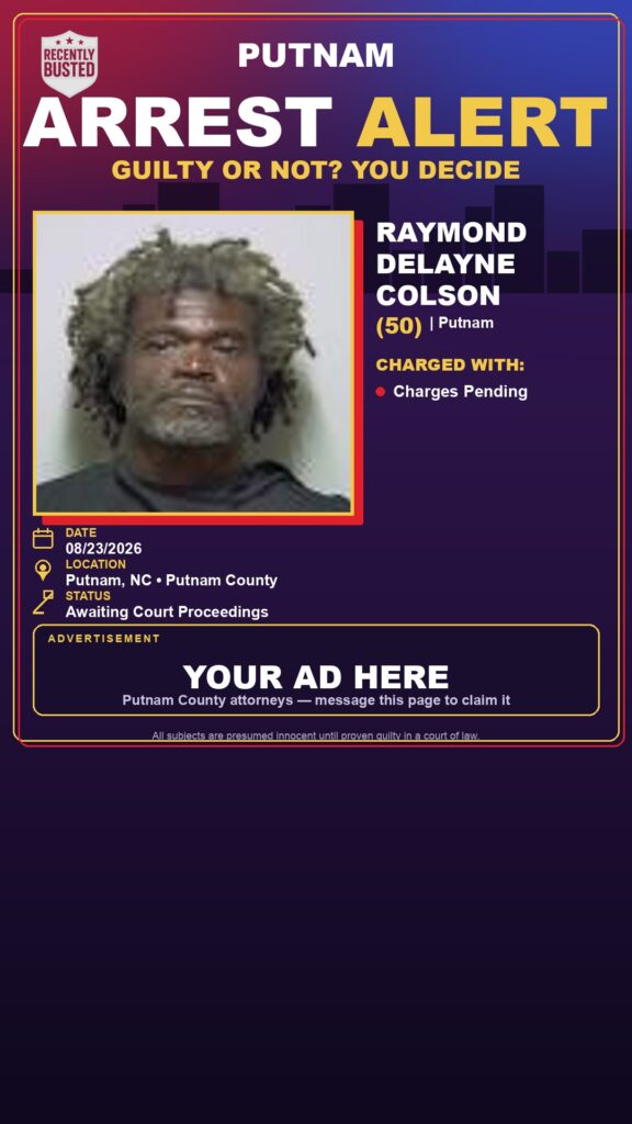 Arrest report - Raymond Delayne Colson