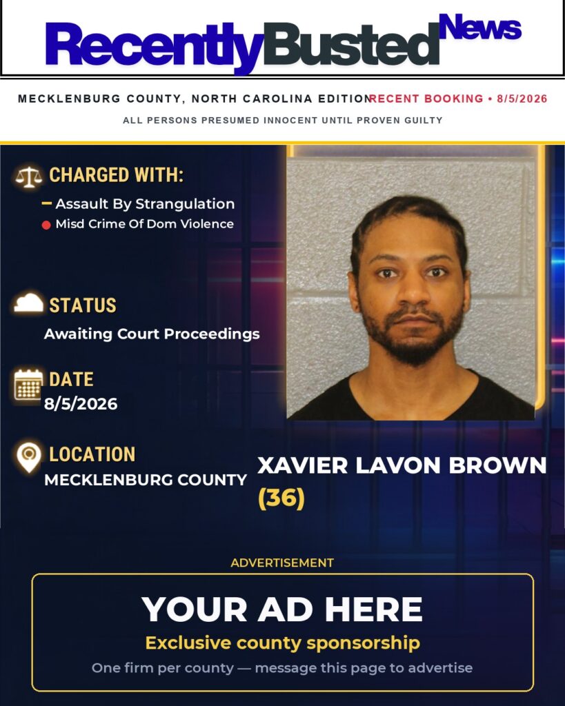 Arrest report — XAVIER LAVON BROWN