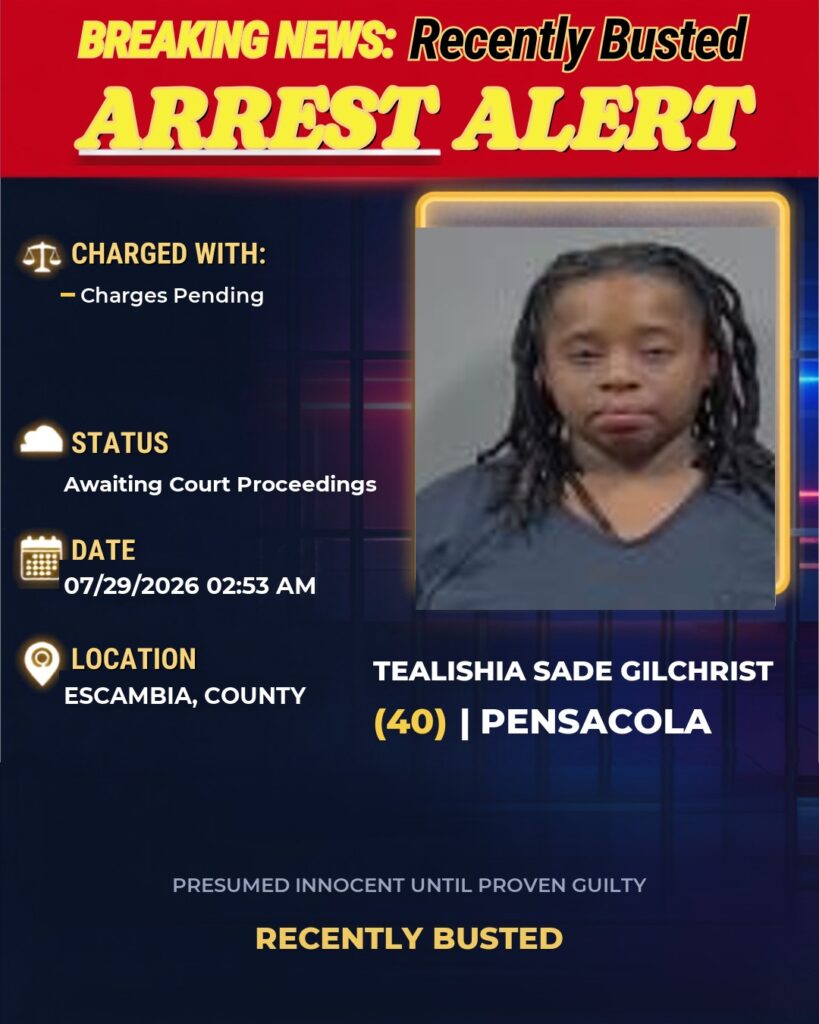 Arrest report — Tealishia Sade Gilchrist
