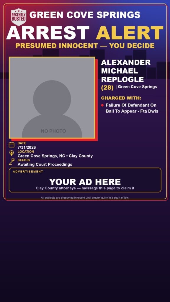 Booking photo of ALEXANDER MICHAEL REPLOGLE