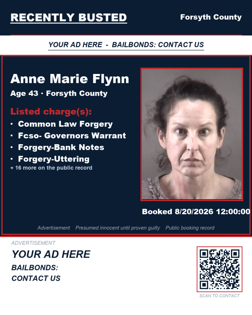 Arrest report — ANNE MARIE FLYNN
