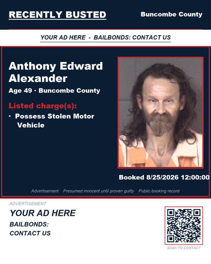 Arrest report - ANTHONY EDWARD ALEXANDER