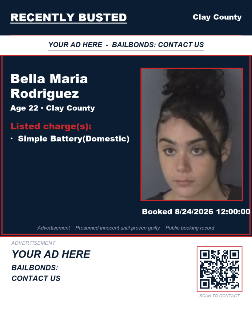 Arrest report - BELLA MARIA RODRIGUEZ