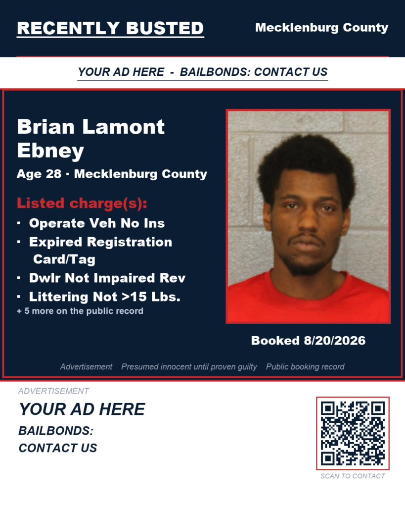 Arrest report - BRIAN LAMONT EBNEY