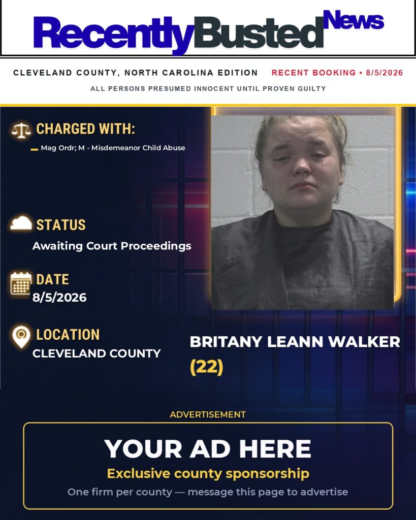 Arrest report โ BRITANY LEANN WALKER