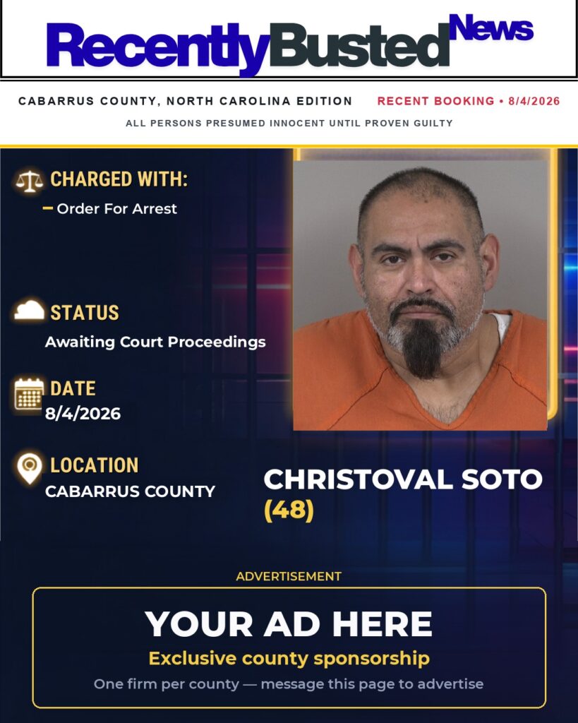 Arrest report โ CHRISTOVAL SOTO