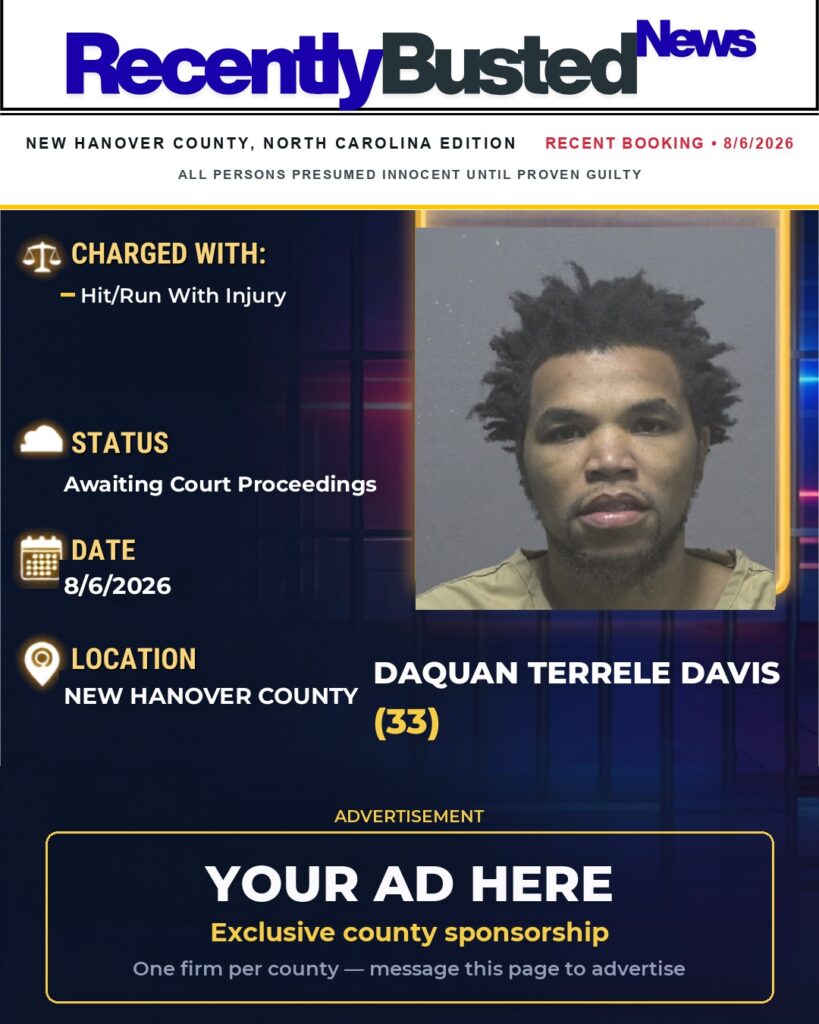 Arrest report — DAQUAN TERRELE DAVIS
