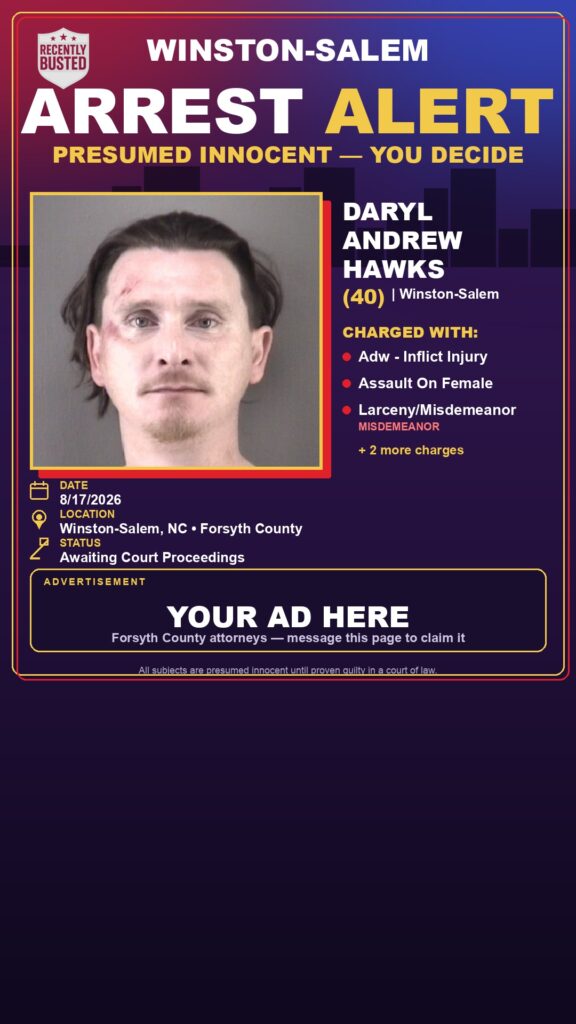 Arrest report — DARYL ANDREW HAWKS