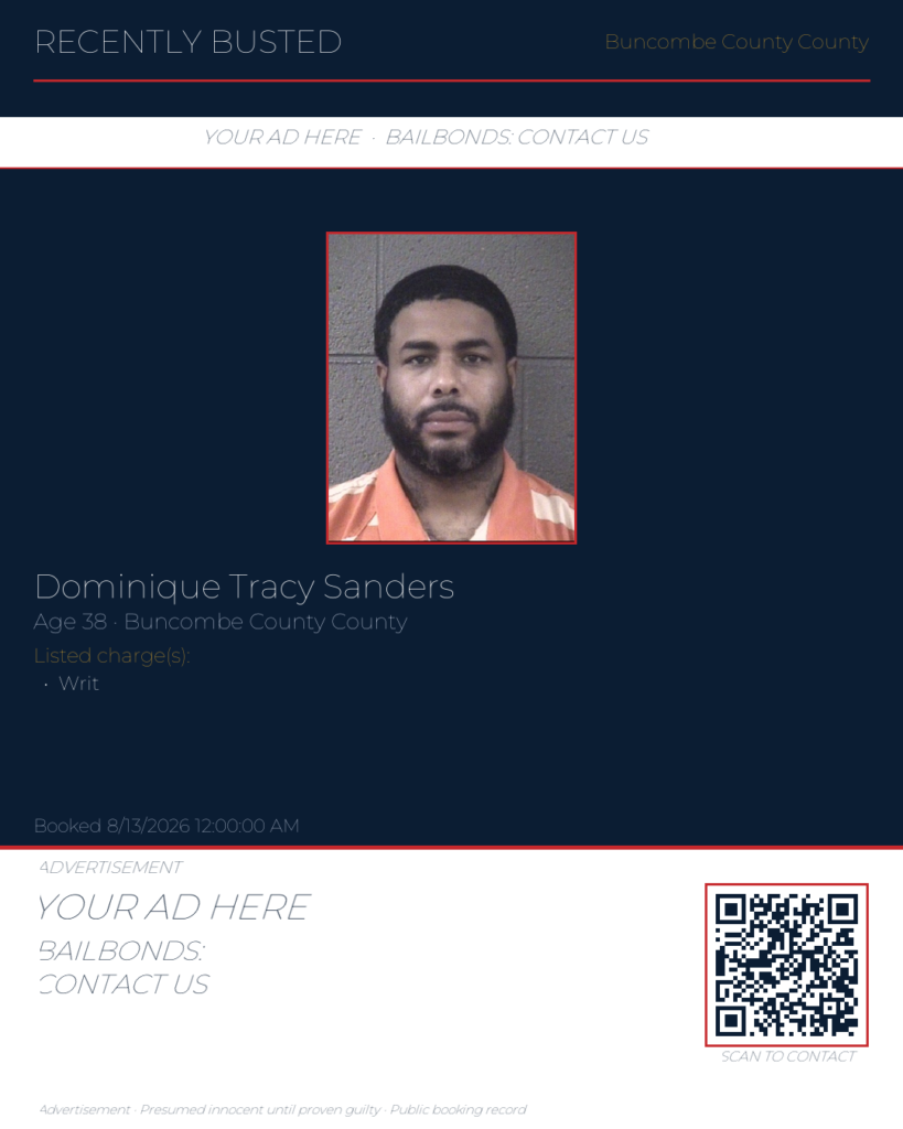 Arrest report — DOMINIQUE TRACY SANDERS