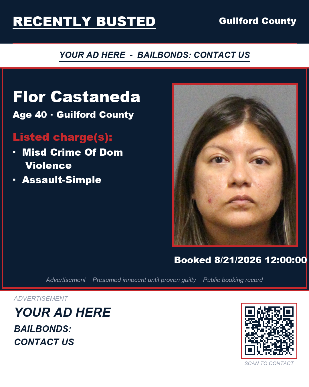 Arrest report - FLOR CASTANEDA