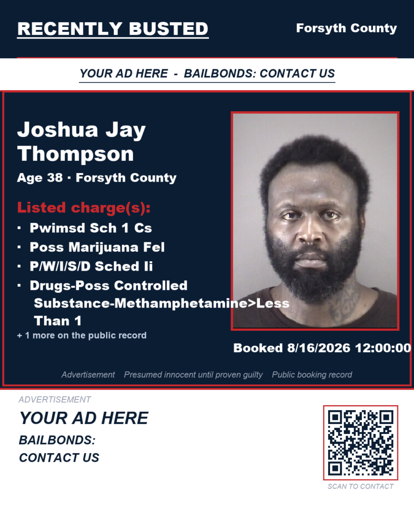 Arrest report — JOSHUA JAY THOMPSON