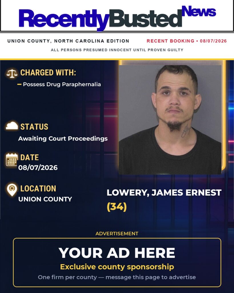 Arrest report โ LOWERY, JAMES ERNEST