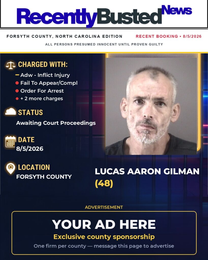 Arrest report โ LUCAS AARON GILMAN
