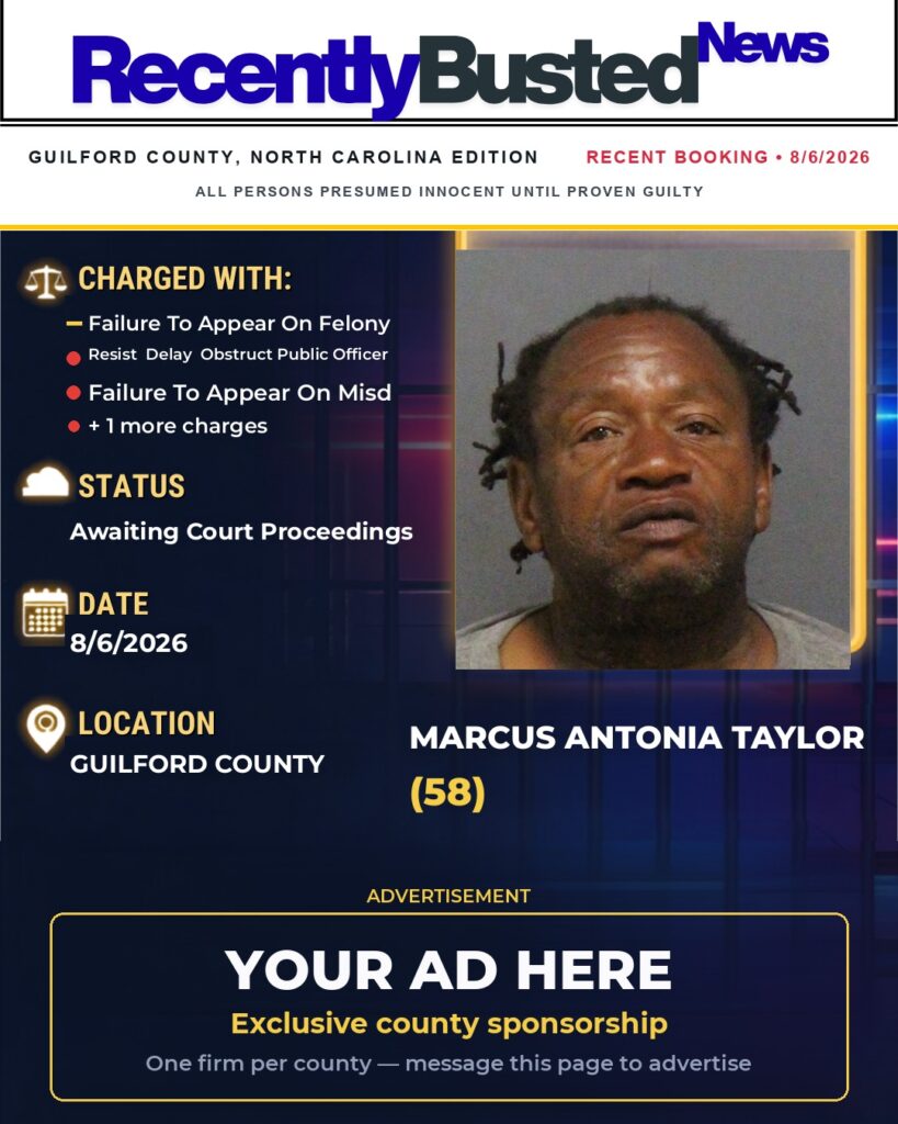 Arrest report โ MARCUS ANTONIA TAYLOR