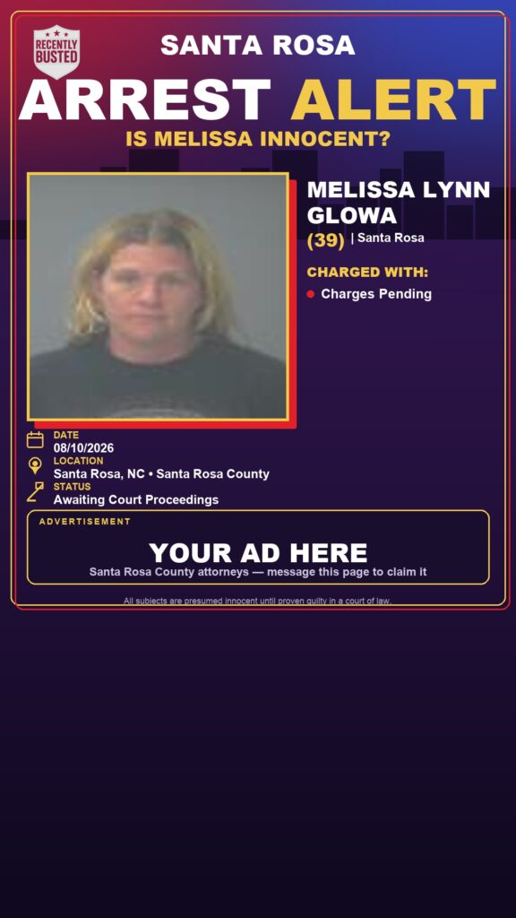Arrest report - Melissa Lynn Glowa