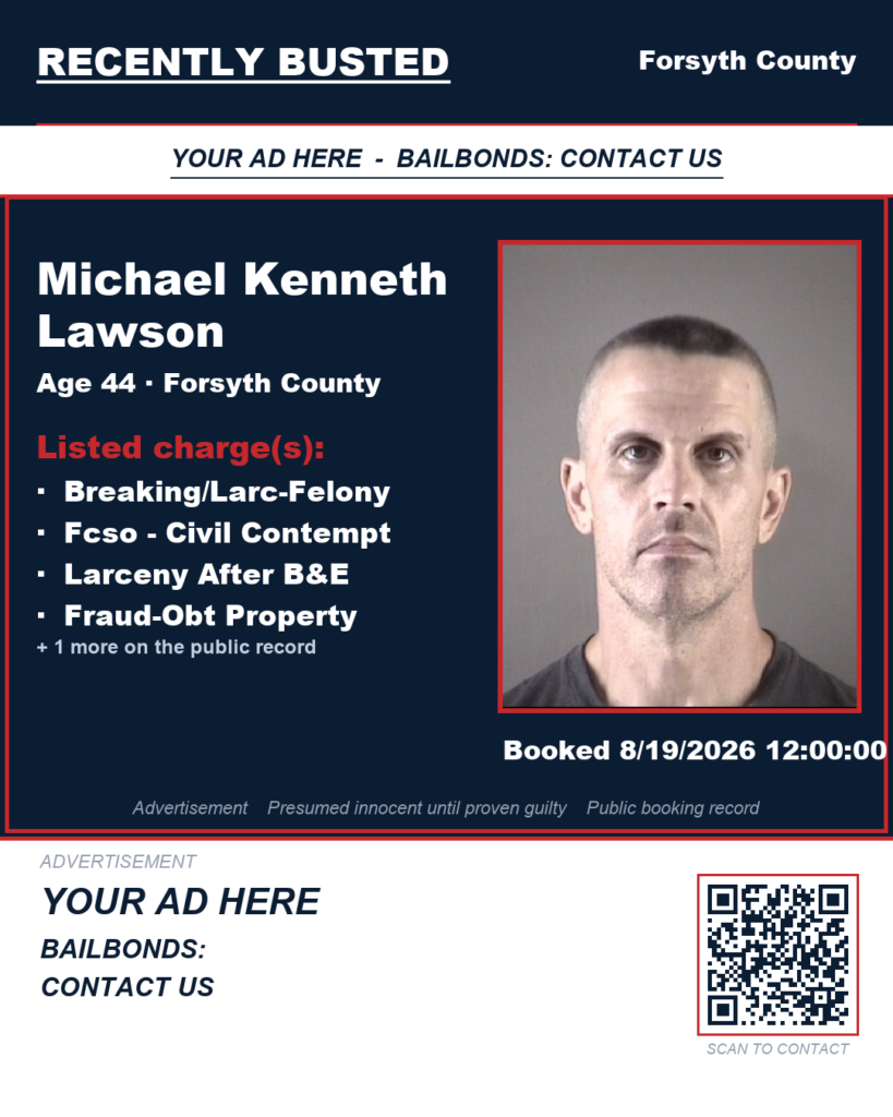 Arrest report — MICHAEL KENNETH LAWSON