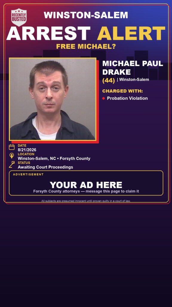 Arrest report — MICHAEL PAUL DRAKE