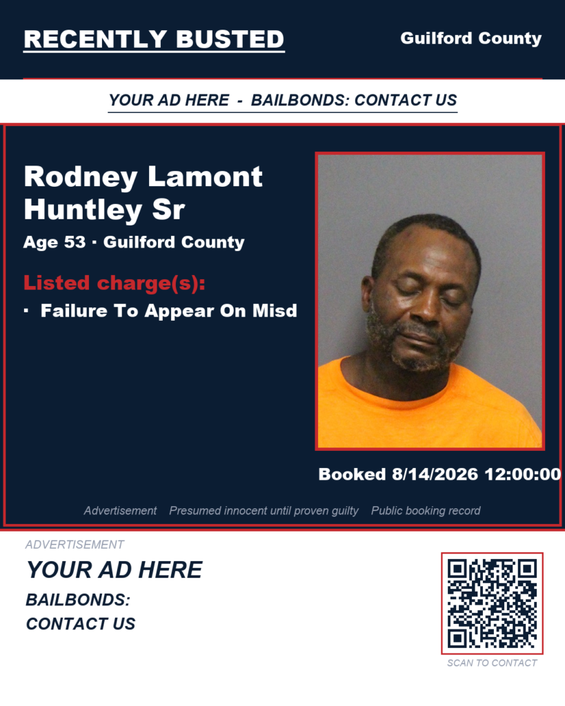 Arrest report — RODNEY LAMONT HUNTLEY SR