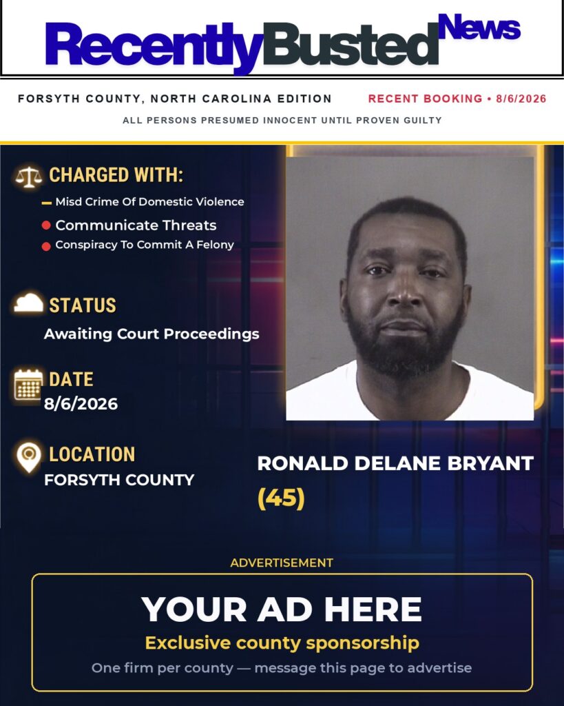 Arrest report โ RONALD DELANE BRYANT