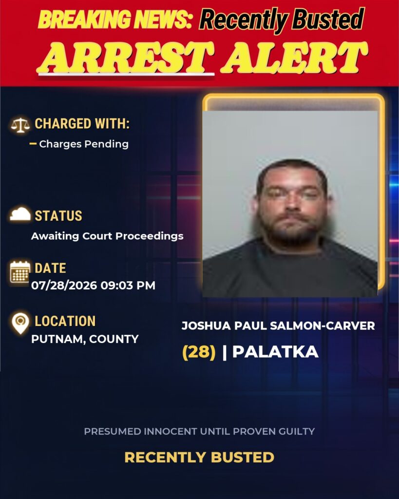 Arrest report — Joshua Paul Salmon-Carver